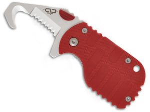 Boker Knives-B0584 , Boker Plus Rescom Folder , Red Fibreglass Handles, Serrated Blade, W/ Pocket Clip, Rare, Discontinued
