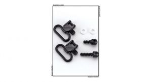 BLACKHAWK! - 70SW04BK - LOK-Down Sling Swivel Set - 1" Blued Finish Bolt - Made In USA