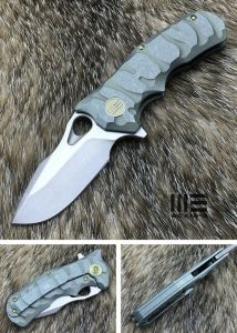 WE KNIFE CO -619D , 6AL4V Titanium, Bohler M390