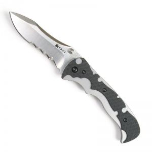 CRKT - 1091 My Tighe  Folding Pocket Knife, 3.62'' Blade With Veff Serrations, Framelock, With Pocket Clip, Discontinued, Rare