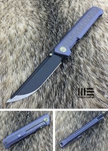 WE KNIFE CO -710C , Straight Up ,6AL4V Titanium,HRC59-61