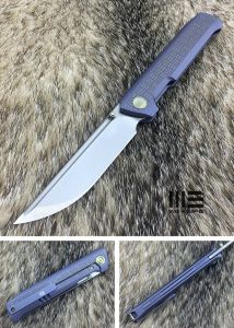 WE KNIFE CO -710D - Straight Up , 6AL4V Titanium, Bohler M390