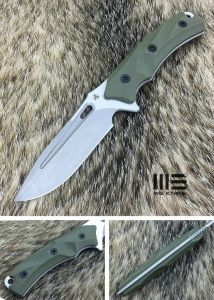 WE KNIFE CO -802A - Vindex , G10 ,D2, Black Kydex Sheath