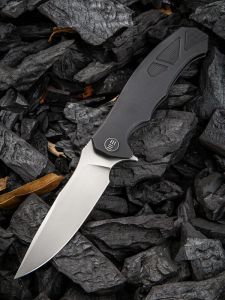 WE KNIFE CO -910E , 037 , Bohler M390 , 6AL4V Titanium ,Tip-Up, Right Hand