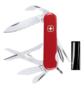 Wenger-16484 -Serrated Teton Swiss Army Multi Tool Knife ( 3.25" Stainless Steel Blade )