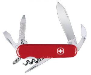 Wenger Knives-16933 , Handyman Red  Swiss Army Pocket Knife, 2.5' Plain Blade, Multitool, Can Opener, Screwdriver,  Rare, Discontinued