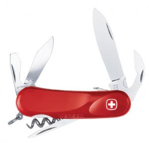 WENGER - 16978 - EVO S10 - 1.65" Clip Point Utility - (2.5" Locking Blade) -With CorrkScrew - Reamer - Pocket Tool Chest swiss army knife - NO BOX