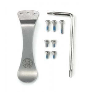 Spoon Pocket Clip & Torx Screw Kit - Tumbled Finish