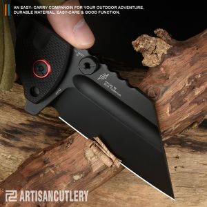 Artisan Cutlery Proponent ATZ 1820p D2 Steel Black PVD Coated Blade G10 Handle Folding Knives