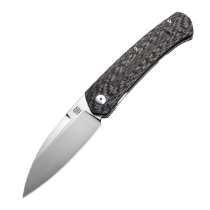 ARTISAN CUTLERY CENTAURI ATZ-1839G S35VN BLADE TITANIUM AND CARBON FIBER HANDLE FOLDING KNIVES