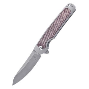 Kizer Clutch Micarta Brown Ki4556A1 (3.39" Satin)