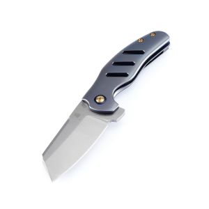 Kizer Knives - KI4488A , Sheepdog , C01C , Blue Titanium Handles , Framelock , 3.25'' S35VN Blade , W/ Pocket Clip (Knives)