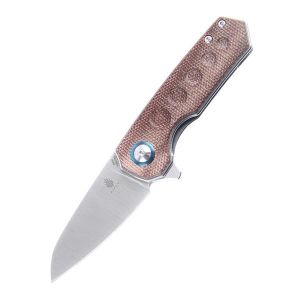 Kizer Lieb Micarta Brown V2541N3 (2.3" Satin)