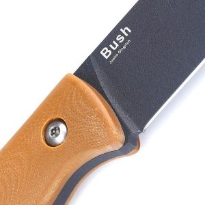 Kizer Bush Fixed Blade Knife G-10 Brown 1034A2 (4.76'')