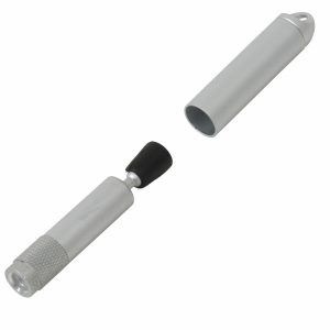 TOOL LOGIC- ML1S - Silver Magnetic TracLite LED Flashlight, Versatile Keyring Accessory