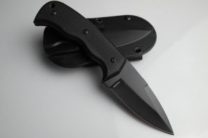 BLACKHAWK!-15C201BK-Crucible II Plain Folding Pocket Knife (3.25" G-10 Gray Plain)