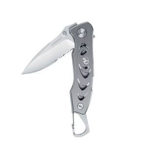 Leatherman  Tools- 830295 , LinerLock Folding Knife, Multitool , 2.8' Part Serrated Blade,W/ Pocket Clip, Rare , Discontinued
