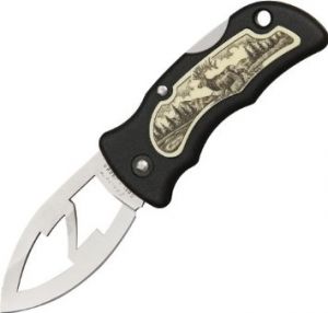 JUNGLEE KNIVES - K02075 - ELK - Folding Pocket Knife - Lanyard Hole - 2 1/8" AUS - 6 Stainless Steel Blade - Made In Japan