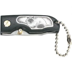 JUNGLEE - K02088 - Himalayan CAT -  Folding Pocket Knife -(1 5/8" 420-J2 Stainless Steel Blade ) - Lightweight - Aluminum Scales