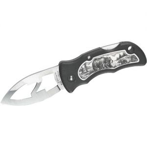 JUNGLEE - K02092 Scrimshaw Z - Folding Pocket Knife - (3" AUS-6 Stainless Steel Blade) - Corrosion -resistant Durability - High Chromium Razor Edge