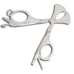 Xi KAR - MTX Silver - Multi Tool Knife - 54 Ring - Gauge Cigar - 0.2"Thickness - Key Ring Attachment - 440 Stainless Steel Bade