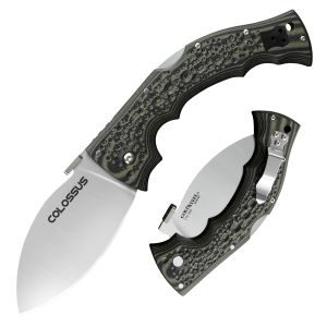 Cold Steel Knives-28DWA , Colossus I  , Tactical Folding Knife ,  Two Tone G-10 Handles ,  4''   Plain Blade ,  W/ Pocket Clip