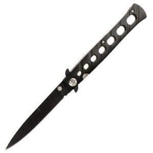 MTECH USA - MT - 317 - Folding Pocket Type Knife - (3.5" Black Stainless Steel Blade) - Aluninum Handle - Black