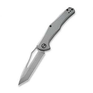Civivi - Fracture Slip Joint Knife Gray G10 Handle (3.35" Gray Stonewashed 8Cr14MoV Tanto) C 2008B