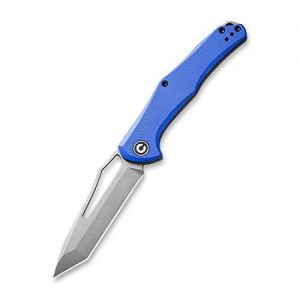 Civivi - Fracture Slip Joint Knife Blue G10 Handle (3.35" Gray Stonewashed 8Cr14MoV Tanto) C 2008D