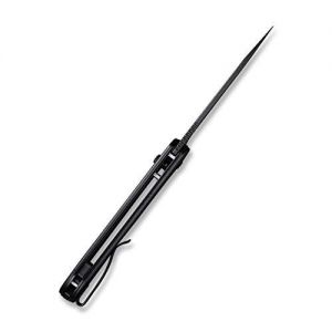 Civivi - Ortis Flipper Knife Black Fiber-glass Reinforced Nylon Handle (3.25" Black Stonewashed 9Cr18MoV) C 2013D