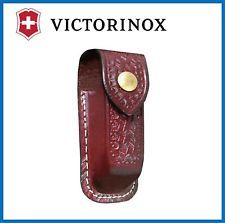 Victorinox-33202, Swiss Army Medium Zermatt Knife Pouch, Brown Leather, Fits-Tinker, Harvester