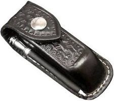 Victorinox- 33209 , Large Zermatt  Knife Pouch , W/ Sharpening Steel , Black Leather, Fits Timekeeper , Traveller