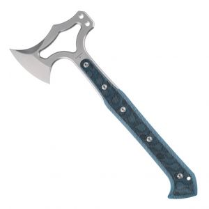 EX-T01 Tomahawk (RSR Exclusive) : S-7 Blade - Tumbled Finish, Blue Lava G-Mascus G10 Scales