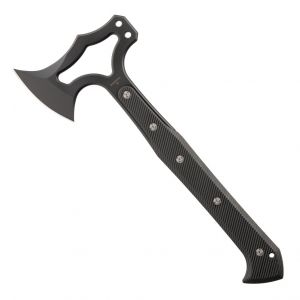 EX-T01 Tomahawk: S-7 Blade - Black Cerakote Finish, Solid Black G10 Scales