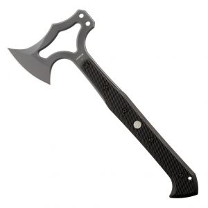 SIG EX-T01 Tactical Tomahawk: Grey Cerakote S7 Blade, Solid Black G10 Scales