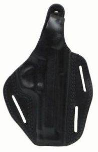 BLAWKHAWK - 42008BK-R - Pancake Holster - Black Italian Leather, Fully Covered Triggered Gaurd