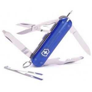Victorinox - 55192 - Swiss Army Signature II Lite Translucent Sapphire Multi Tool Knife ( 2 1/4" Stainless Steel, Cellidor Polished Handle )