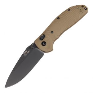 Doug Ritter RSK MKI-G2 Folder (Knifeworks Exclusive): 3.44" Drop Point Blade - Black Cerakote Finish, FDE G10 Scales