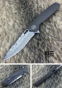 WE KNIFE CO - 604DS(Damasteel Blade) , Damasteel VINLAND , 6AL4V Titanium
