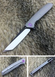 WE KNIFE CO - 604E , CPM-S35VN , 6AL4V Titanium ,
