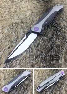 WE KNIFE CO - 606CFC , CPM-S35VN , 6AL4V Titanium Inlay Carbon Fiber