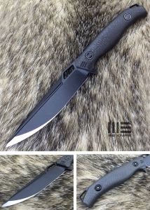 WE KNIFE CO -607A , Carbon Fiber , Black Kydex Sheath