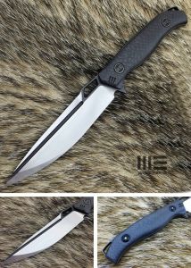 WE KNIFE CO -607B , CPM-S35VN ,Carbon Fiber , Black Kydex Sheath