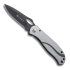 CRKT-6490 Pazoda Folding Pocket Knife, Stainless  Steel Handles,2.63'' Part Serrated Blade, Frame Lock Knife