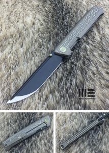 WE KNIFE CO -710G , Straight Up , Bohler M390 , 6AL4V Titanium