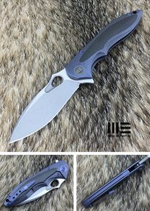 WE KNIFE CO - 716B , Zephyr , Bohler M390 , 6AL4V Titanium Inlay Carbon Fiber
