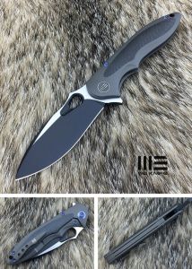 WE KNIFE CO - 716C , Zephyr , Bohler M390 , 6AL4V Titanium Inlay Carbon Fiber ,