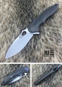 WE KNIFE CO - 716D , Zephyr , Bohler M390 , 6AL4V Titanium Inlay Carbon Fiber