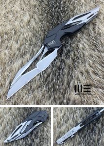 WE KNIFE CO - 719B , Eschaton , Bohler-M390 , 6AL4V Titanium Inlay Carbon Fiber