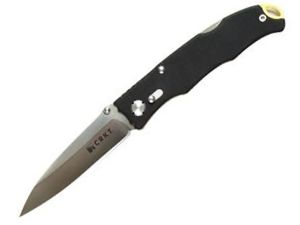 CRKT-7265 Lake Bandera Folding Pocket Knife,  3.25'' Plain Blade, G-10 Handles, With L.B.S Safety